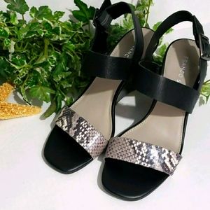 FRANCO SARTO Sandles with snake skin strap size 7.5